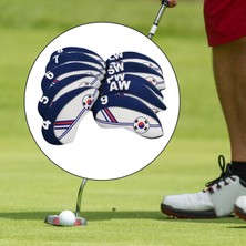 Cynthia 10 Adet Dayanıklı Golf Kulübü Kafa Kapağı Golf Demir Kapaklar Golf Dilimleri Başlıklar Çok Renkli 13x8x1.2cm (Yurt Dışından)