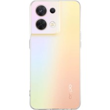 Caseart Oppo Reno 8 5g Kapak 1mm Süper Silikon Şeffaf Kılıf