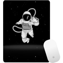 Baskı Bazar Baskıtech Astronot Baskılı Bilek Destekli Mouse Pad