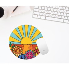 Baskı Bazar Baskıtech Çiçek Desenli Baskılı Mouse Pad