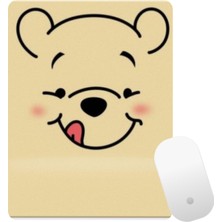 Baskı Bazar Baskıtech Winnie Pooh Baskılı Bilek Destekli Mouse Pad