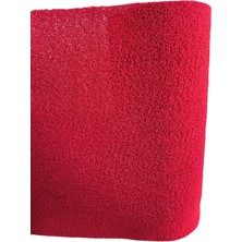 Tbm Plastik Kaydırmaz Kıvırcık Kırmızı Paspas En: 120CM