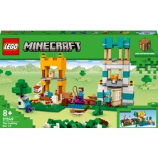 LEGO® Minecraft™ Çalışma Kutusu 4.0 21249 - 8 Yaş ve Üzeri Macera Oyunları Seven Çocuklar Içinkale Içeren Özel Yapım Yaratıcı Oyuncak Yapım Seti (605 Parça)