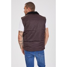 Kevin Erkek Yelek K208 Kahverengi