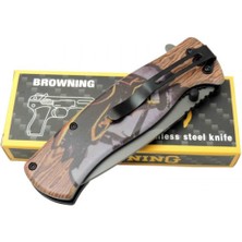 Browning Ahşap Dekorlu Çakı