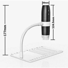 Barışhan Medikal Dijital Mikroskop USB Wifi Bağlantılı 1000X Zoom Kameralı Kablosuz Dijital Mikroskop Siyah Renk