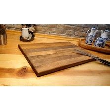 F&S WoodArt Ahşap El Yapımı Kesme Sunum Steak Et Doğrama Tahtası 40 cm