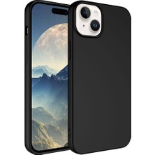 Case 4U Apple iPhone 15 Kılıf Içi Kadife Logosuz Lsr Lansman Silinebilir Arka Kapak Siyah