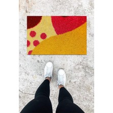 Dijital Baskı Yeşil Dış ve Iç Mekan Doğal Taş Desen Kapı Önü Paspası