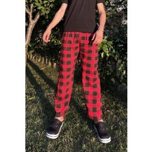 Betimoda Erkek %100 Pamuk Cepsiz Beli Lastikli Pijama Altı Eşofman Lacivert Beyaz Çizgili