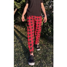 Betimoda Erkek %100 Pamuk Cepsiz Beli Lastikli Pijama Altı Eşofman Lacivert Beyaz Çizgili