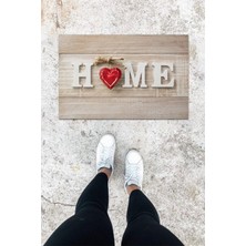 Dijital Baskı Yeşil Dış ve Iç Mekan Doğal Taş Desen Kapı Önü Paspası