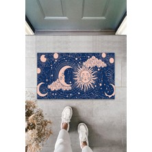 Dijital Baskı Yeşil Dış ve Iç Mekan Doğal Taş Desen Kapı Önü Paspası