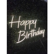 Dekoraven Happy Birthday Neon LED Tabela Doğum GÜNÜ(70X30CM)