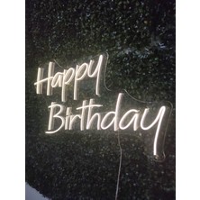 Dekoraven Happy Birthday Neon LED Tabela Doğum GÜNÜ(70X30CM)