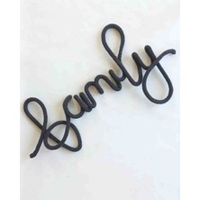Desing BabyM Family Siyah Tricotin Örgü Duvar Aksesuarı