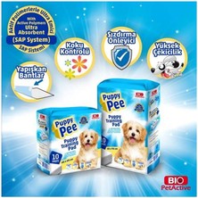 Bio Pet Active Yapışkan Bantlı 5 Katmanlı Köpek Çiş Pedi 60 x 60 cm 10 Adet