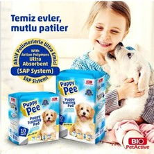 Bio Pet Active Yapışkan Bantlı 5 Katmanlı Köpek Çiş Pedi 60 x 60 cm 10 Adet