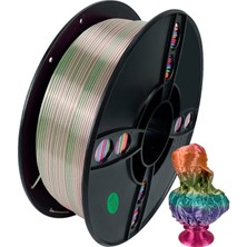Kingroon Rainbow PLA Silk Filament - Gökkuşağı Şekeri - 1.75 - 1kg