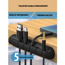 Pistech 5'li Kablo Tutucu Ofis Dekorasyonu Kablo Düzenleyici Organizeri