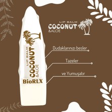 Biorlx Dudak Balmı Cococnut Parlatıcı Renksiz Nemlendirici Vegan Cilt Bakım 3,5 gr