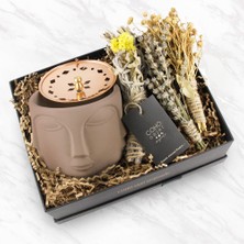 Coho Objet Coho Box Faces Bakır Kapaklı Terra Tütsülük & Üzerlik & Adaçayı & Lavanta Hediye Seti