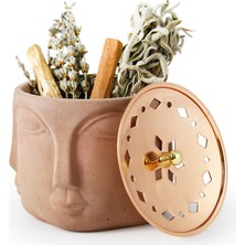 Coho Objet Coho Box Faces Bakır Kapaklı Terra Tütsülük & Üzerlik & Adaçayı & Lavanta Hediye Seti