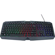 Concord C-63 Rgb Işıklı Kablolu Mekanik Hisli Gaming Klavye