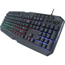 Concord C-63 Rgb Işıklı Kablolu Mekanik Hisli Gaming Klavye