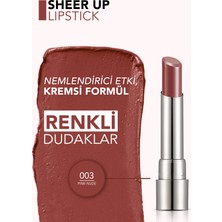 Sheer Up Yarı Saydam Renk Veren Nemlendirici Stick Parlak Ruj (003 Pinky Nude) 8682536012010