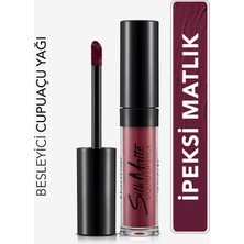 Silk Matte Yoğun Renk Veren Uzun Süre Kalıcı Likit Mat Ruj (015 Pretty Plum) 8690604505425