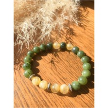 Nelleovana Yeşim ve Sitrin Taşı Bileklik