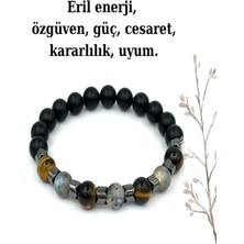 Nelleovana Doğal Taş Enerji - Özgüven - Güç - Cesaret - Kararlılık ve Uyum Bilekliği