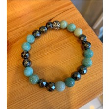 Nelleovana Amazonit - Hematit Bileklik