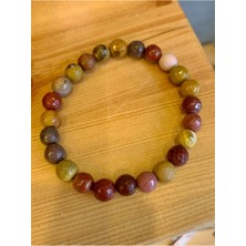 Nelleovana Mookaite Jasper Bileklik ( Fasetli Kesim )