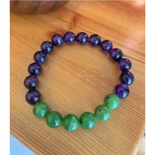 Nelleovana Yeşim Taşı & Ametist Bileklik