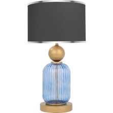 Minimal Lotus Royal Blue Cam Abajur