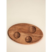 Hbs Art Design 25 x 15  cm  Kahve Cekırdeği Sunum Tahtası