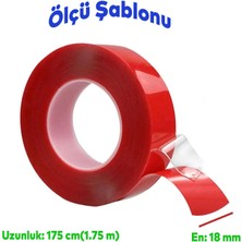 Badem10 Automix Çift Taraflı Silikon Bant Monttaj Bandı 18 mm x 1,75 mt 44791