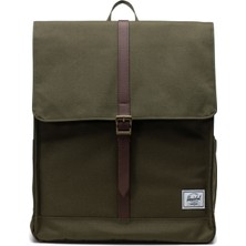 Herschel City Unisex 13"/14" Inc Uyumlu Mıknatıslı Kapamalı Haki Laptop Ipad Sırt Çantası