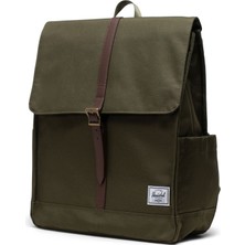 Herschel City Unisex 13"/14" Inc Uyumlu Mıknatıslı Kapamalı Haki Laptop Ipad Sırt Çantası