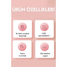 MUJGAN Taşınabilir Elektrikli Kirpik Kıvırıcı Pembe