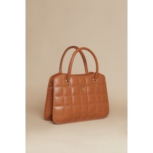 Twinsaction Plaid Bag Deri Omuz Çantası