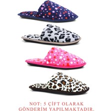 Modafrato Çanak 5'li Paket Kapalı Kadın Terlik Ev Terliği