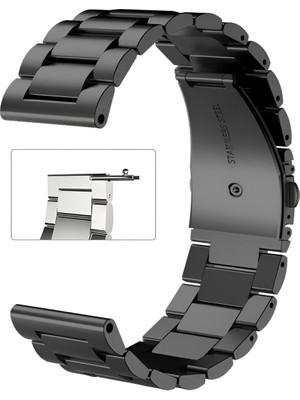 Online Kordon Huawei Gt Gt2 Gt2 Pro Gt3 Gt3 Pro 46MM 22MM Saat Uyumlu Siyah Metal Saat Kordonu Kayışı