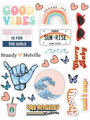 Bsb Popüler Sticker Telefon Laptop Notebook Tablet Defter Matara Stiker Etiket ST342