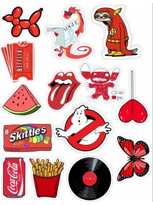 Bsb Popüler Sticker Telefon Laptop Notebook Tablet Defter Matara Stiker Etiket ST387