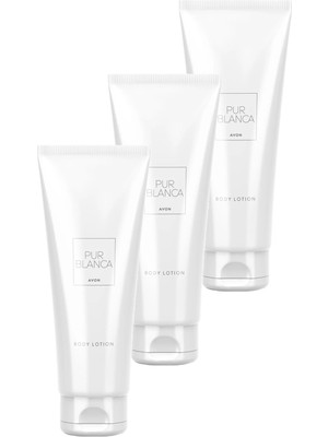 Avon Pur Blanca Kadın Nemlendirici Vücut Losyonu 125 ml x 3'lü Set – Yumuşak, Pürüzsüz ve Bakımlı Cilt