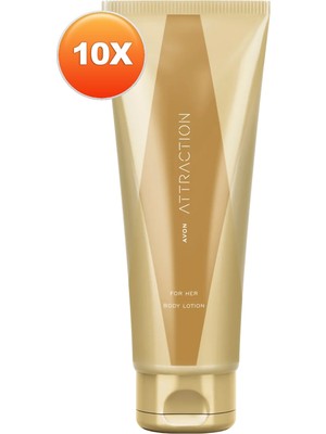Avon Attraction Kadın Vücut Losyonu 125 Ml. Onlu Set