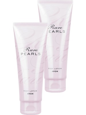 Avon Rare Pearls Nemlendirici Vücut Losyonu 2×125 ml Kadınlar için Çiçek ve Misk Kokulu